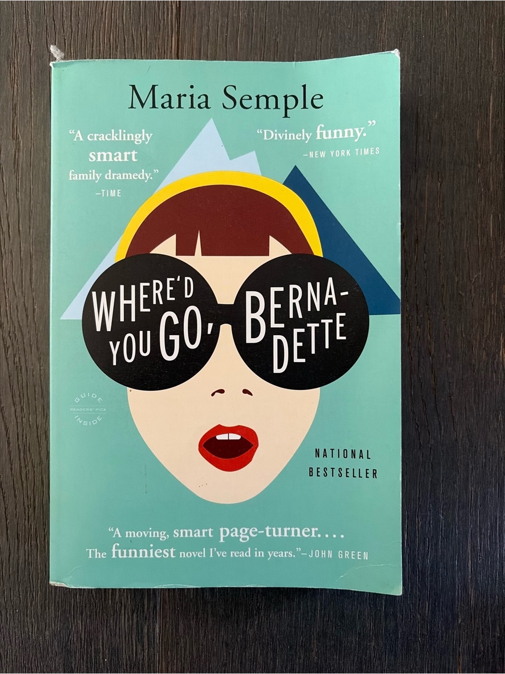 Where'd You Go, Bernadette — Turquoise Cover Paperback